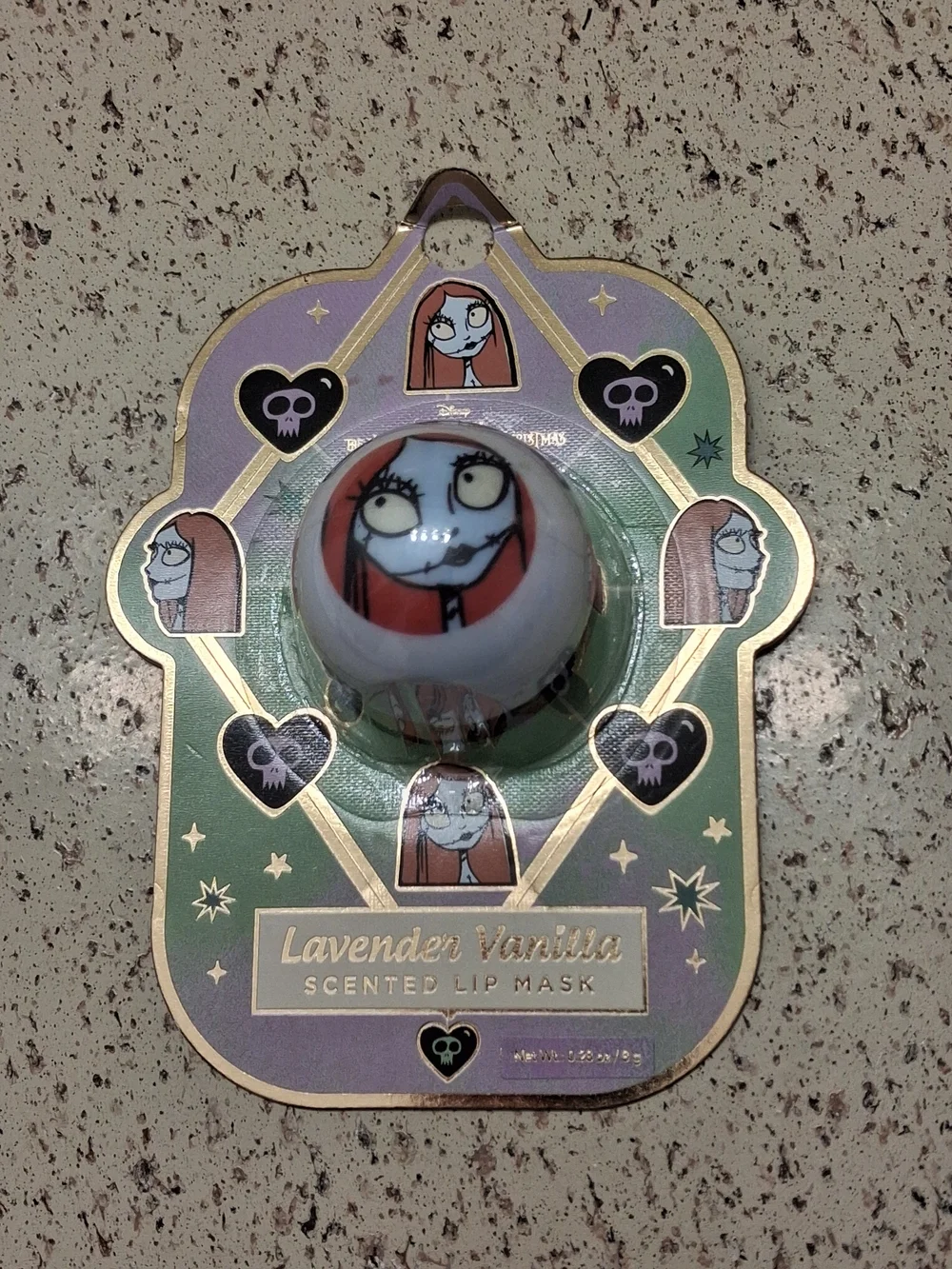 Disney Lavender Vanilla Sally Scented Lip Mask - Purple, Green, White, Black